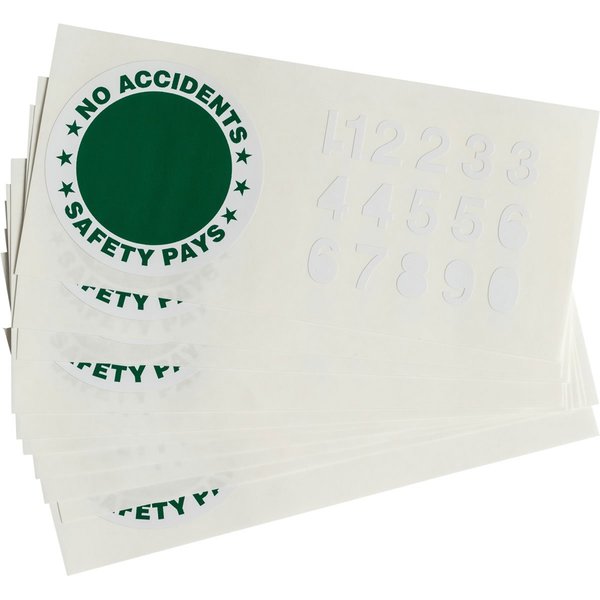 Brady Hard Hat Emblems, 0.004in D 43346